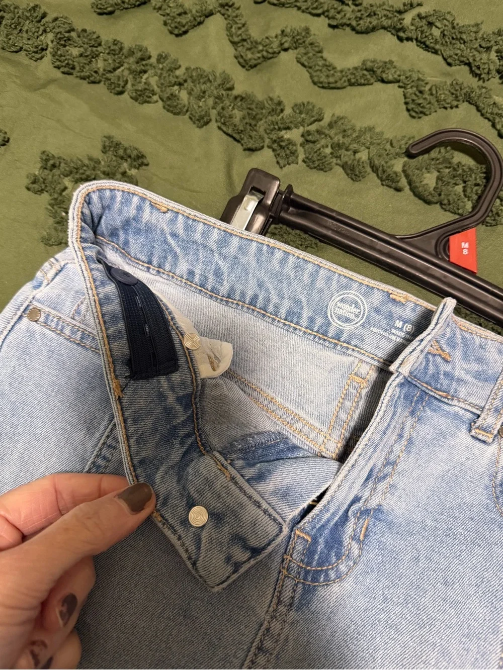 Girls wonder nation Light Blue Denim Mini Skirt